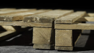 Production of furniture using pallets.