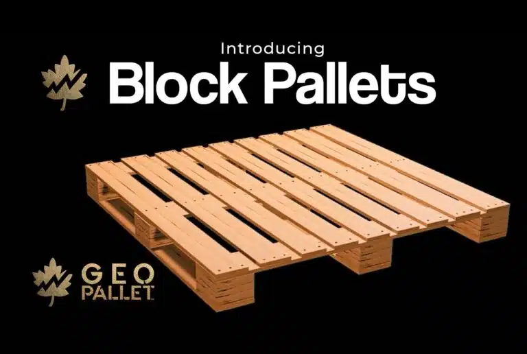 Wooden block pallet supplier in Canada – Geo Pallet Ltd